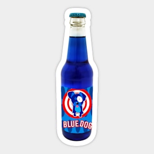 Blue Dog Soda Sticker
